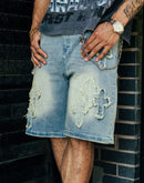 Kilogram Cross Chain Denim Shorts