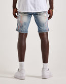Kilogram Paint Rips Denim Shorts