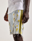 Kilogram Paint Rips Denim Shorts