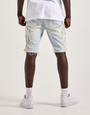 Kilogram Paint Rips Denim Shorts