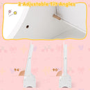 Kids Jewelry Cabinet With Full-Length Mirror for Kids Bedroom and Playroom-White