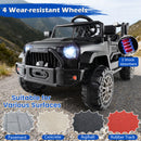 Kids Ride on UTV Car With Detachable Trailer 12V Battery Powered Ride on Truck-Black