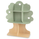 Kids Tree Bookshelf 45 Inches Tall Freestanding Bookcase With Open Shelves-Green