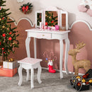 Kids Vanity Set With Drawer and 3 Makeup Accessories-Pink