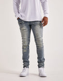 Kilogram Ripped Moto Jeans
