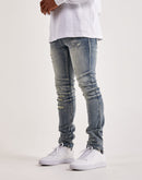 Kilogram Ripped Moto Jeans