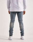 Kilogram Ripped Moto Jeans