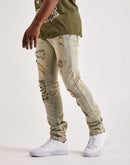 Kilogram Ripped Moto Jeans