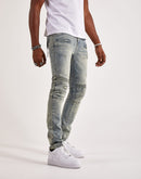 Kilogram Ripped Moto Jeans