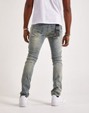 Kilogram Ripped Moto Jeans