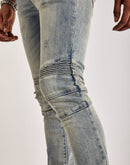 Kilogram Ripped Moto Jeans