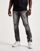Kilogram Moto Style Blasted Jeans