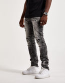 Kilogram Moto Style Blasted Jeans