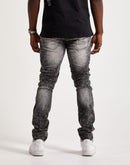 Kilogram Moto Style Blasted Jeans