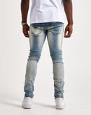 Kilogram Moto Style Blasted Jeans
