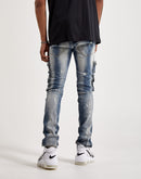 Kloud 9 Span Denim Cargo Jeans