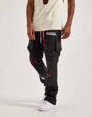 Kloud 9 Nylon Flare Cargo Pants