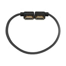 Kondor Blue 12” Right-Angle to Left-Angle Full HDMI Cable (Black)