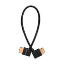 Kondor Blue 12” Right-Angle to Left-Angle Full HDMI Cable (Black)