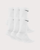 Nike Everyday Plus Cushioned White Training Crew Socks (6 Pairs)
