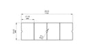 EcoSmart Fire - L50 Glass Cover Plate for Cosmo 50, Wharf 65, Daiquiri 70, and Linear