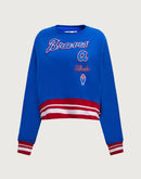 Pro Standard MLB Atlanta Braves Retro Classic Rib Crewneck