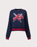 Pro Standard MLB Atlanta Braves Mashup Rib Crewneck