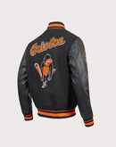 Pro Standard MLB Baltimore Orioles Retro Classic Rib Wool Varsity Jacket