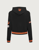 Pro Standard MLB Baltimore Orioles Retro Classic Rib Cropped Hoodie