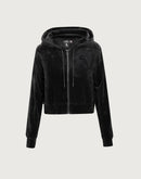 Pro Standard MLB Chicago White Sox Triple Black Velour Zip Hoodie