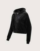 Pro Standard MLB Chicago White Sox Triple Black Velour Zip Hoodie