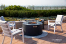 Elementi - Pacaya Round Concreate Fire Pit Table, Hidden Propane Storage OFG311