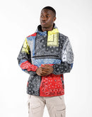 I Fe Apparel Patchwork Printed Windbreaker