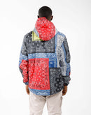 I Fe Apparel Patchwork Printed Windbreaker