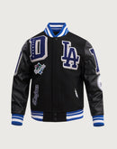 Pro Standard MLB Los Angeles Dodgers Mashup Rib Wool Varsity Jacket
