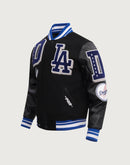 Pro Standard MLB Los Angeles Dodgers Mashup Rib Wool Varsity Jacket