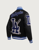 Pro Standard MLB Los Angeles Dodgers Mashup Rib Wool Varsity Jacket