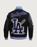 Pro Standard MLB Los Angeles Dodgers Mashup Rib Wool Varsity Jacket