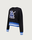 Pro Standard MLB Los Angeles Dodgers Mashup Rib Crewneck