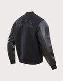 Pro Standard New York Yankees Triple Black Varsity Jacket