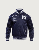 Pro Standard MLB New York Yankees Retro Classic Rib Satin Jacket