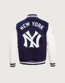 Pro Standard MLB New York Yankees Retro Classic Rib Wool Varsity Jacket