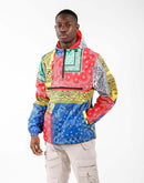 I Fe Apparel Patchwork Printed Windbreaker