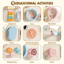 Wooden Cream Elephant Busy Board - Light Yellow
