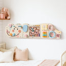 Wooden Cream Elephant Busy Board - Light Yellow
