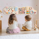 Wooden Cream Elephant Busy Board - Light Yellow