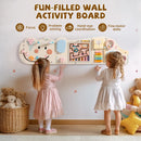 Wooden Cream Elephant Busy Board - Light Yellow