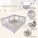 Large Baby Playpen With Mat With Pull Rings and Ocean Balls-GR