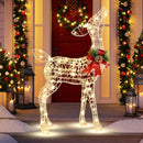 34.5 Inch Lighted Christmas Reindeer Decoration With 50 Warm White LED Lights