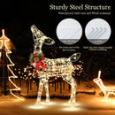 34.5 Inch Lighted Christmas Reindeer Decoration With 50 Warm White LED Lights